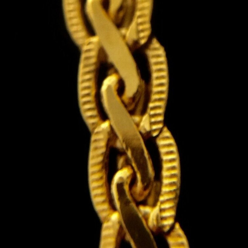 Vintage Napier bracelet gold toned chain Marked A7